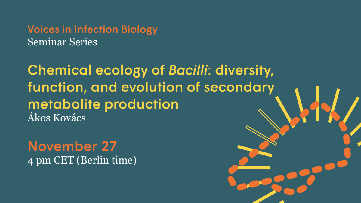 Max Planck Institute for Infection Biology (@mpiib_berlin) on Twitter photo 📢 Voices in Infection Biology
Next up in our seminar series is Ákos T. Kovács <a href="/EvolvedBiofilm/">Akos T. Kovacs</a> (<a href="/LeidenBiology/">LeidenBiology</a>), kindly hosted by <a href="/IatsenkoIgor/">Igor Iatsenko</a>.
🗓️ Wednesday, November 27
🕓 4 pm CET (Berlin time)
📍 on-site and online
Registration and abstract: mpiib-berlin.mpg.de/events/39935/2… 📢 Voices in Infection Biology
Next up in our seminar series is Ákos T. Kovács <a href="/EvolvedBiofilm/">Akos T. Kovacs</a> (<a href="/LeidenBiology/">LeidenBiology</a>), kindly hosted by <a href="/IatsenkoIgor/">Igor Iatsenko</a>.
🗓️ Wednesday, November 27
🕓 4 pm CET (Berlin time)
📍 on-site and online
Registration and abstract: mpiib-berlin.mpg.de/events/39935/2…