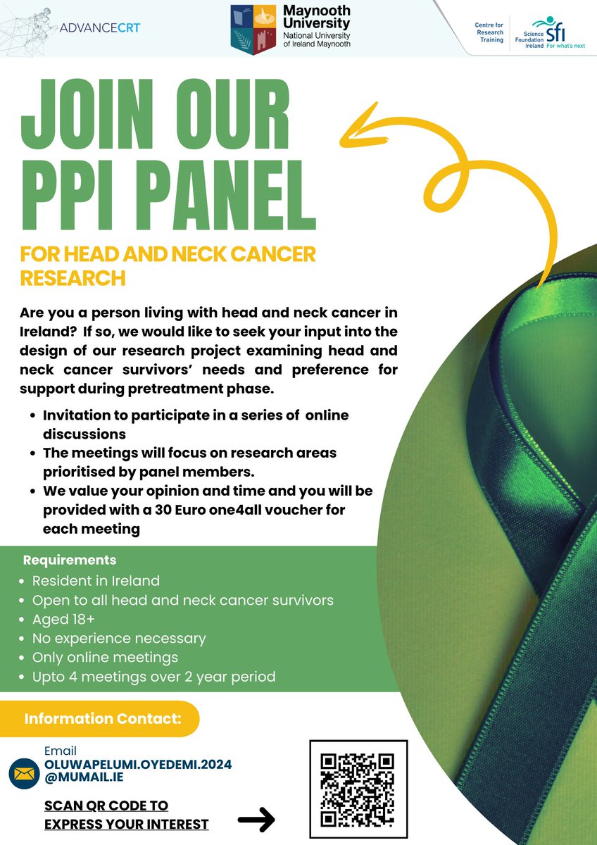 Laura Coffey (@lauracoffey_psy) on Twitter photo <a href="/AdvanceCrt/">@Advance_CRT</a> <a href="/MUpsychdept/">MU Psychology</a> PhD student Jeremiah is seeking head and neck cancer survivors living in Ireland to join a Public and Patient Involvement #PPI panel. His research focuses on identifying user preferences for digitally delivered prehabilitation maynoothpsychology.qualtrics.com/jfe/form/SV_9Y… <a href="/AdvanceCrt/">@Advance_CRT</a> <a href="/MUpsychdept/">MU Psychology</a> PhD student Jeremiah is seeking head and neck cancer survivors living in Ireland to join a Public and Patient Involvement #PPI panel. His research focuses on identifying user preferences for digitally delivered prehabilitation maynoothpsychology.qualtrics.com/jfe/form/SV_9Y…