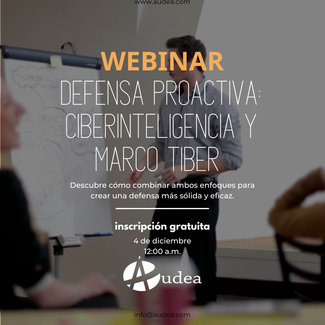 Te invitamos a nuestro seminario web gratuito en el que exploraremos la Ciberinteligencia y el Marco TIBER. 

Descubre cómo estas herramientas clave pueden fortalecer la Resiliencia y la preparación de tu organización frente a las amenazas cibernéticas.
lnkd.in/dEhX4q5s