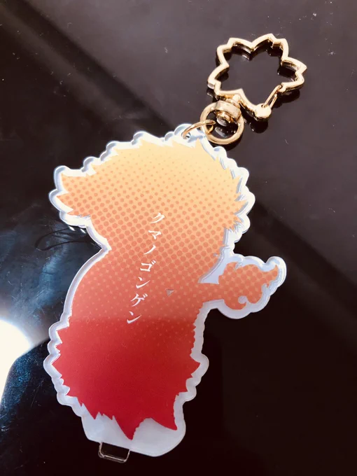 クマノゴンゲンのアクスタ届いた!!!!!!めっちゃ可愛い!!!!!!!サクラのナスカンも、クマ型の台座も合ってほんと良い出来#好きを形にトリニティ 