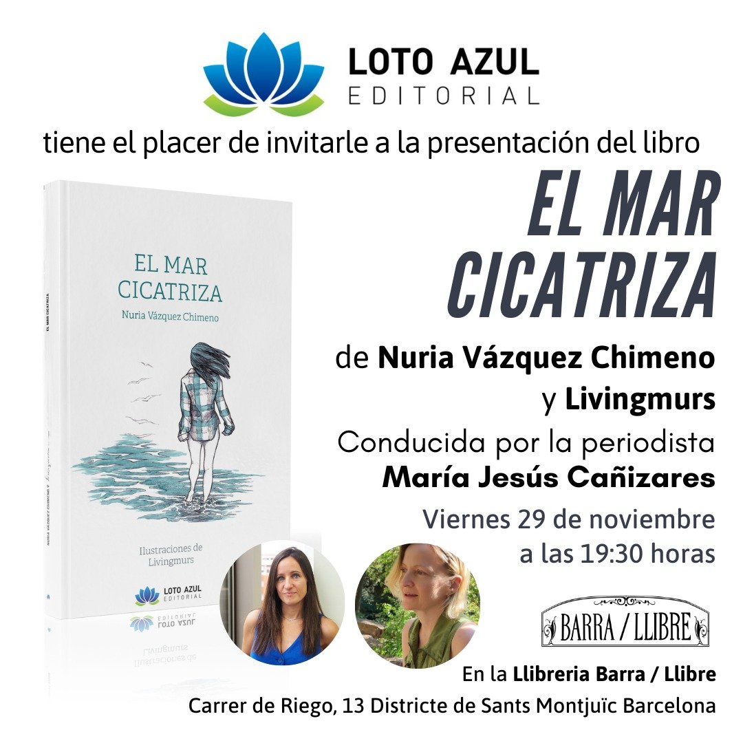 Núria Vázquez Chimeno (@nuriavchimeno) on Twitter photo Presentamos libro el próximo 29 de noviembre <a href="/livingmurs/">Livingmurs</a> y servidora, contaremos con la gran <a href="/MJesusCanizares/">MaríaJesúsCañizares</a> y todos los que queráis apuntaros. Prólogo (de los de lagrimilla) del amigo <a href="/jordibenavente/">Jordi Benavente</a>. Os esperamos! Presentamos libro el próximo 29 de noviembre <a href="/livingmurs/">Livingmurs</a> y servidora, contaremos con la gran <a href="/MJesusCanizares/">MaríaJesúsCañizares</a> y todos los que queráis apuntaros. Prólogo (de los de lagrimilla) del amigo <a href="/jordibenavente/">Jordi Benavente</a>. Os esperamos!