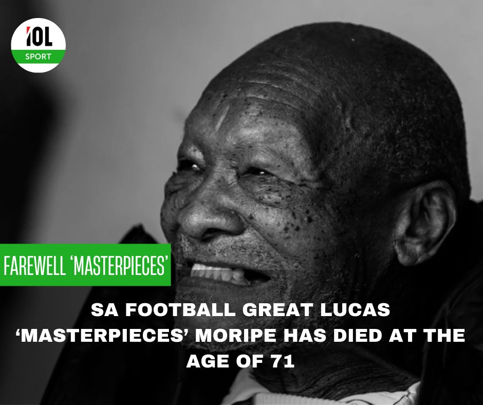 IOL's tweet photo. Lucas “Masterpieces” Moripe, who lit up South Africa’s football fields in the 1970s, has died after a long battle with illness
#sports #soccer #deathandtribute #PSL #OrlandoPirates #MamelodiSundowns #LucasMoripe #Masterpieces
Read on
https://t.co/E3dU7Ov9BG https://t.co/5u6iKm5vie
