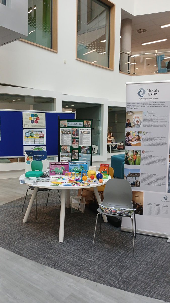 Staff represented Novalis Trust for an afternoon at the University of Gloucestershire.
The university held an Occupational Therapy Career Carousel which showcased potential career pathways for current OT students.

#occupationaltherapy #occupationaltherapist #UniOfGlos #GlosJobs