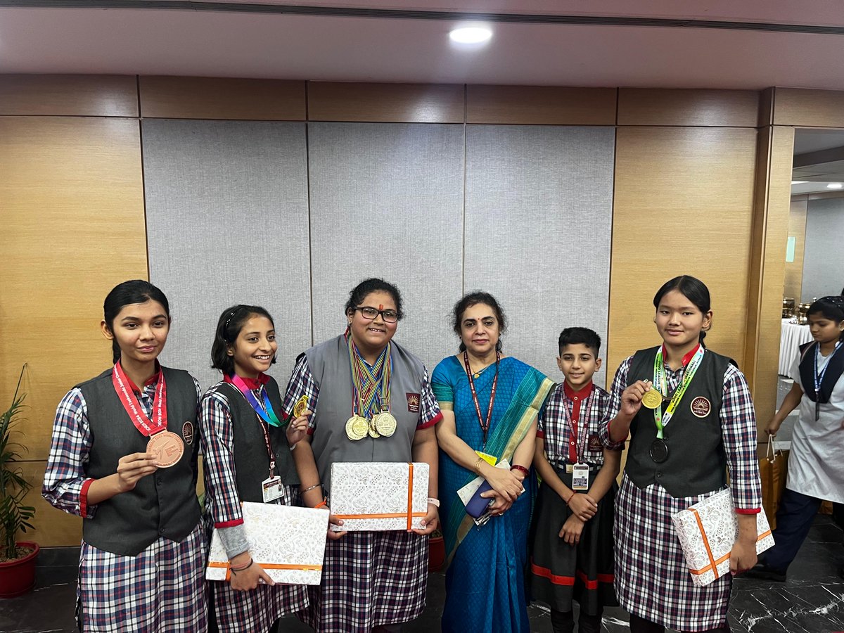 Kendriya Vidyalaya Sangathan (@kvs_hq) on Twitter photo <a href="/jayantrld/">Jayant Singh</a> <a href="/Abhinav_Bindra/">Abhinav A. Bindra OLY</a> 3. Rahnuma Bano – Gold Medal, South Asian Combat School Games
4. Saksham Yadav – Bronze Medal, World Junior Taekwondo Championship
5. Aron Martin – Gold Medal, Asian Mini Golf Championship <a href="/jayantrld/">Jayant Singh</a> <a href="/Abhinav_Bindra/">Abhinav A. Bindra OLY</a> 3. Rahnuma Bano – Gold Medal, South Asian Combat School Games
4. Saksham Yadav – Bronze Medal, World Junior Taekwondo Championship
5. Aron Martin – Gold Medal, Asian Mini Golf Championship