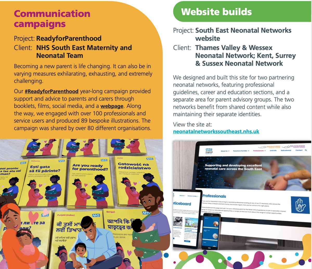 📣👶🏽Local Maternity and Neonatal Systems🎉
If you have any form of marketing requirement, we can help. Here are a couple of examples of maternity and neonatal-related projects we’ve delivered👇🏽
nhscreative.org 📧creative@nhscreative.org
#maternity #neonatal #support