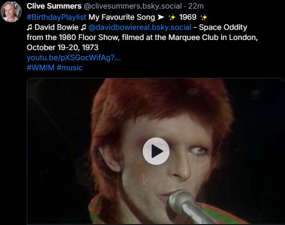 CliveSummers's tweet image. Day 2 of 2 playing my favourite songs over on BlueSky.