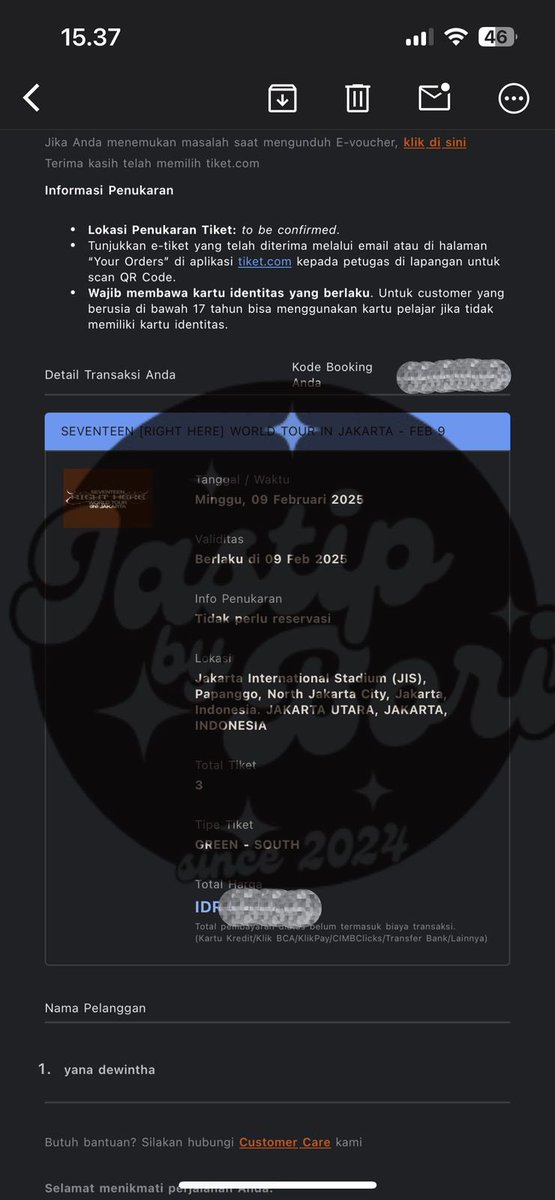 kdy_lhs's tweet photo. ‼️Help rt &amp; like ‼️

WTS SEVENTEEN RIGHT HERE JAKARTA

Punya buyerku dijual karna pindah section 
GREEN SOUTH DAY 2 (3tix) 
📌TIKOM
💰5.049.000 (nego by dm) 
‼️PREFER FULLPAY OR DP 50%

#SEVENTEEN_RIGHT_HERE_IN_JAKARTA https://t.co/4pLRq3pQUC