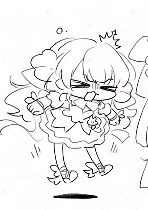 これは願望が前に出過ぎて新衣装を描いていたので描き直されるよゅみさん 