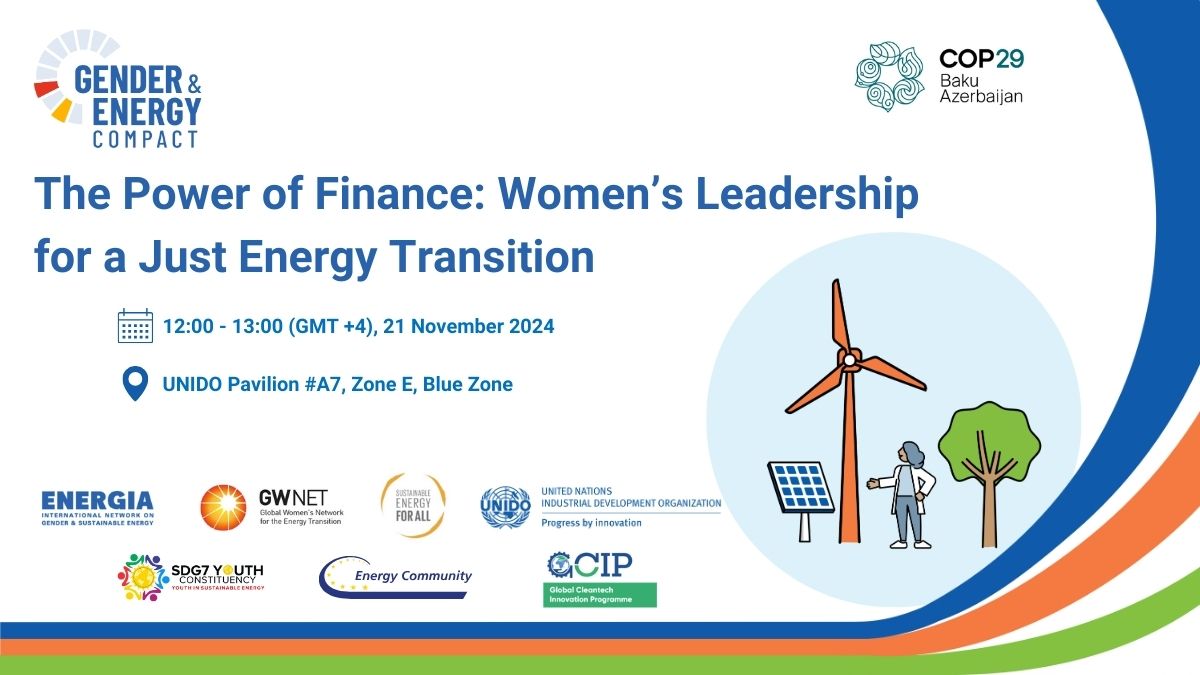 📣Tomorrow, The Power of Finance: Women’s Leadership for a Just Energy Transition takes place at #COP29, co-organised by the Energy Community Secretariat in the framework of the Gender and Energy Compact coalition. 
👇️
genderenergycompact.org/assets/2024/11…