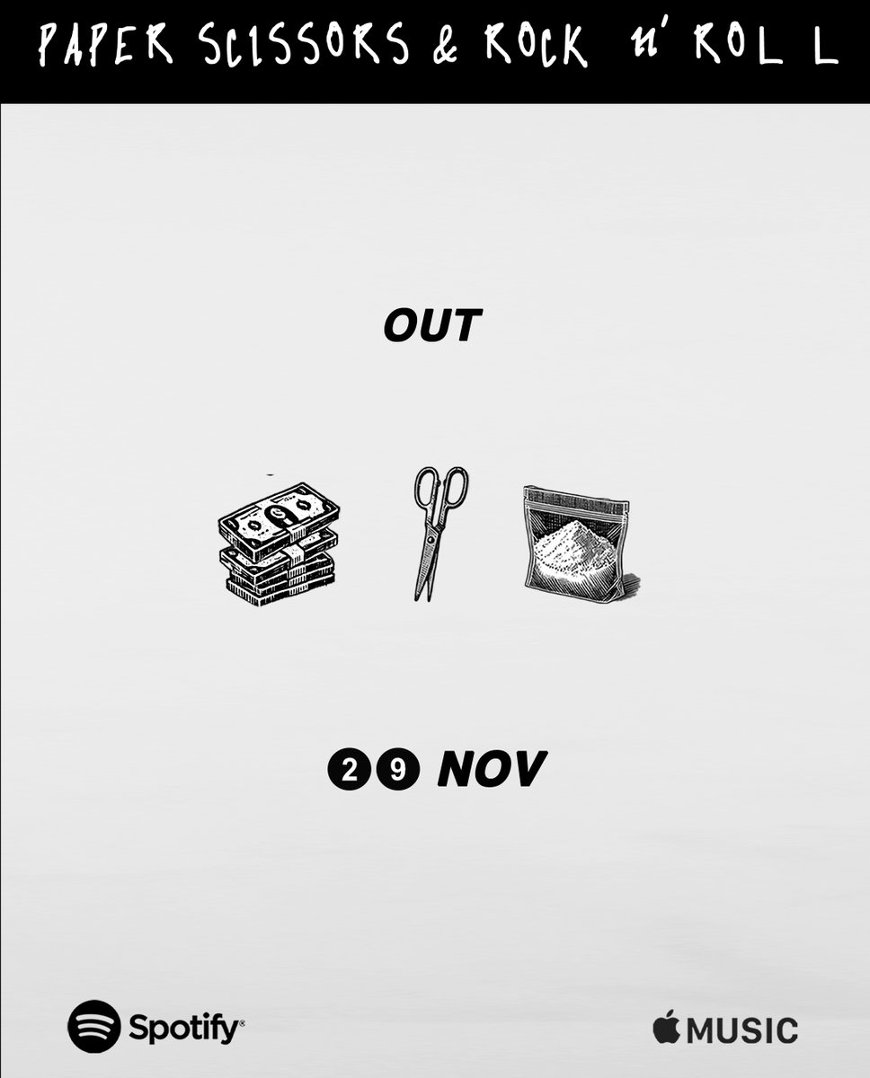 jjackmoy's tweet image. Paper Scissors &amp;amp; Rock n Roll is about the moments that shape us—Some tracks hit like paper cuts, others like a rock to the chest.
Pre-save the album and let us know where you want us to bring it live. Tour kicks off in March 2025! 📷
Pre-save:
open.spotify.com/prerelease/7Kw…