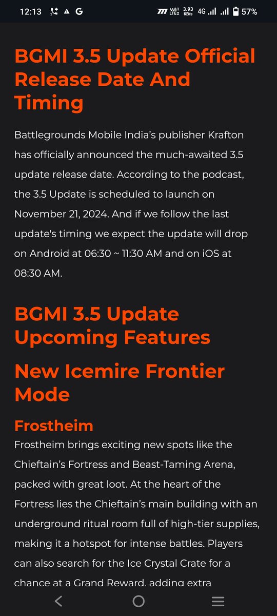GamingGulz13743's tweet photo. Bgmi new update 3.5 official date announced 
#BGMI 
#NEWUPDATEE3.5
#ICEMIRE_FRONTIER
#PUBGmobile https://t.co/sG7eWKLHU9