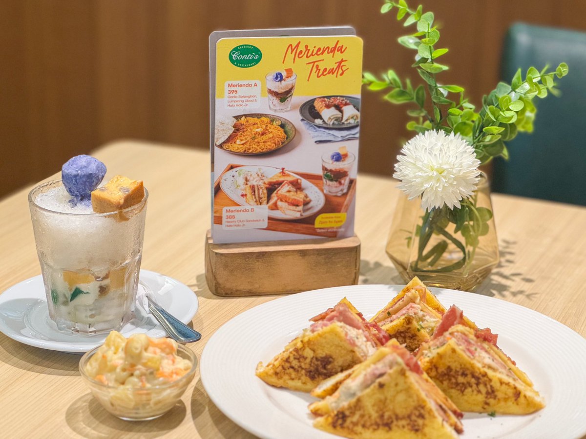 AranetaCity's tweet photo. Going out with your amigos and amigas for dinner? Treat yourselves to a delightful dish at Conti's! 🍲🥧💚
Dine now at 📍Conti's Bakeshop & Restaurant, Ground Floor, Gateway Tower.
#Contis #CityOfFirsts #AranetaCity #AranetaAt70 https://t.co/UkcVrjb1bh
