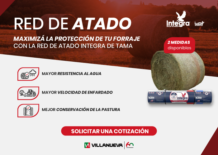🕸️ RED DE ATADO INTEGRA BY TAMA

💪 La solución para un enfardado eficiente: Ahorra tiempo y combustible con nuestra nueva red de atado.

🚜💨 Enfardá más rápido y obtené rollos perfectos, protegidos contra condiciones climáticas adversas.

✍️ Contacto: villanueva.com.ar/consulta