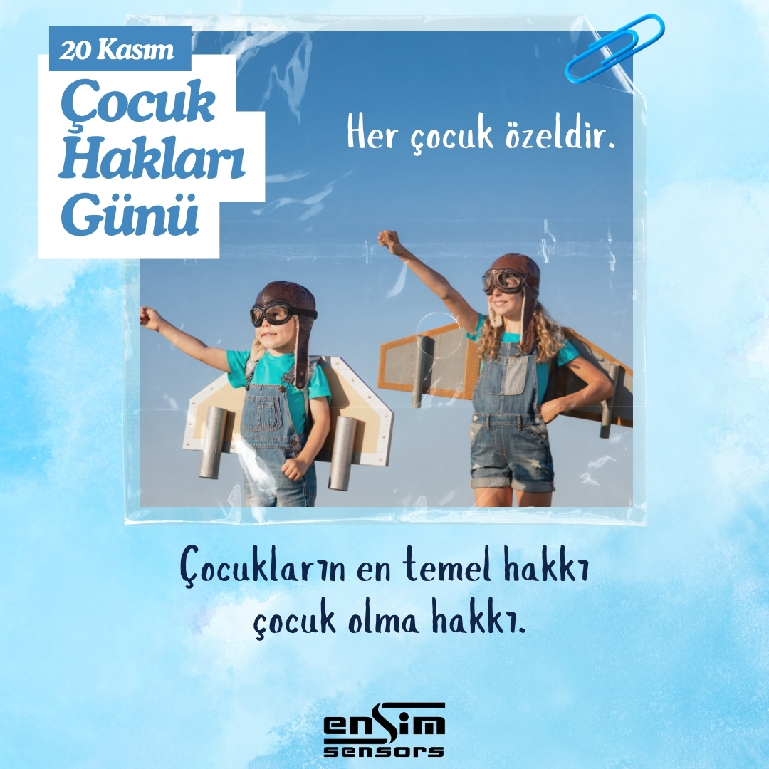 EnsimSensors's tweet image. Çocuklar masumiyetin ve umudun simgesidir.
Onların haklarını korumak, geleceğimizi korumaktır.
20 Kasım Dünya Çocuk Hakları Günü kutlu olsun