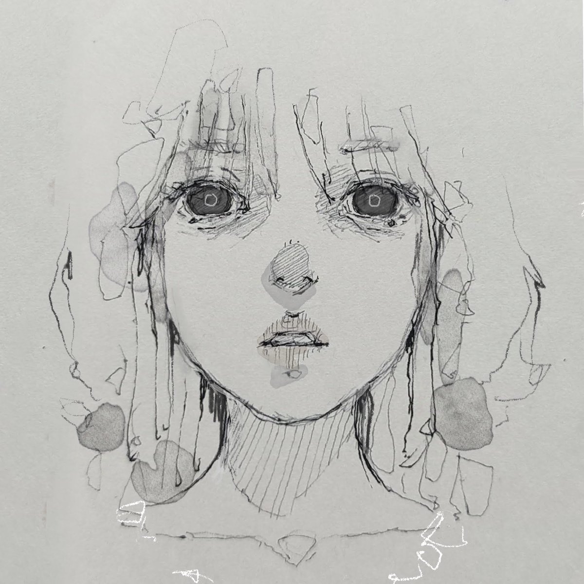 息抜きrkgk
ボールペン試し描き
 #イラスト