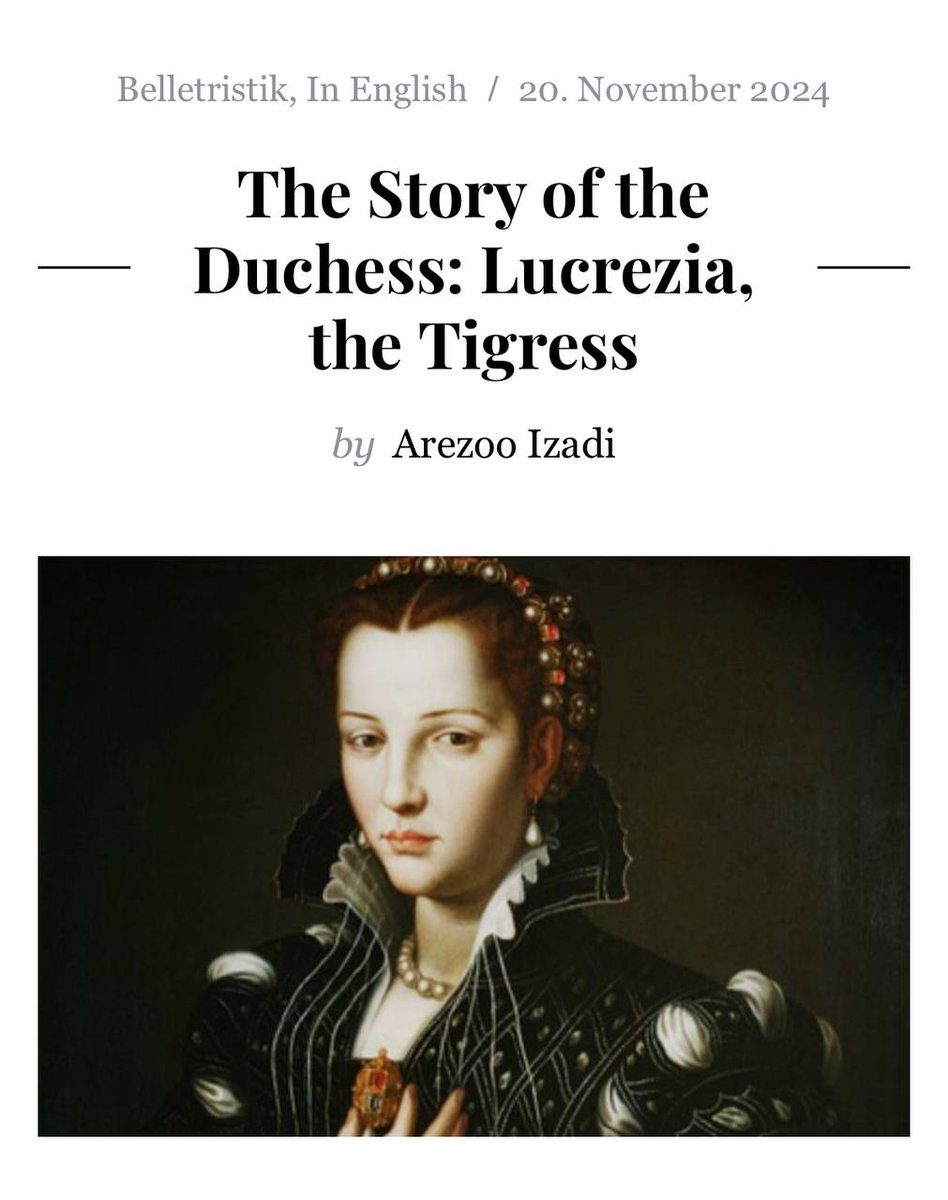 »The Marriage Portrait« depicts the art, mystery, and life in Renaissance Italy. Maggie O'Farrell invites the reader to the life of the Duchess Lucrezia de' Medici, a woman as brave as a tigress. Read more in the review by Arezoo Izadi: litlog.de/the-story-of-t…