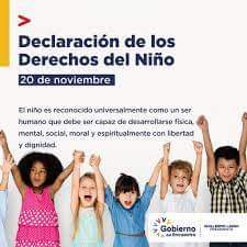 #EducadoresCamagüeyanos #CubaMined
20 de Noviembre de 1959: Adopta la Asamblea General de la ONU en Nueva York la Declaración de los Derechos del Niño en la que se establecen sus derechos a la protección, la educación, la atención sanitaria, la vivienda y a una nutrición adecuada