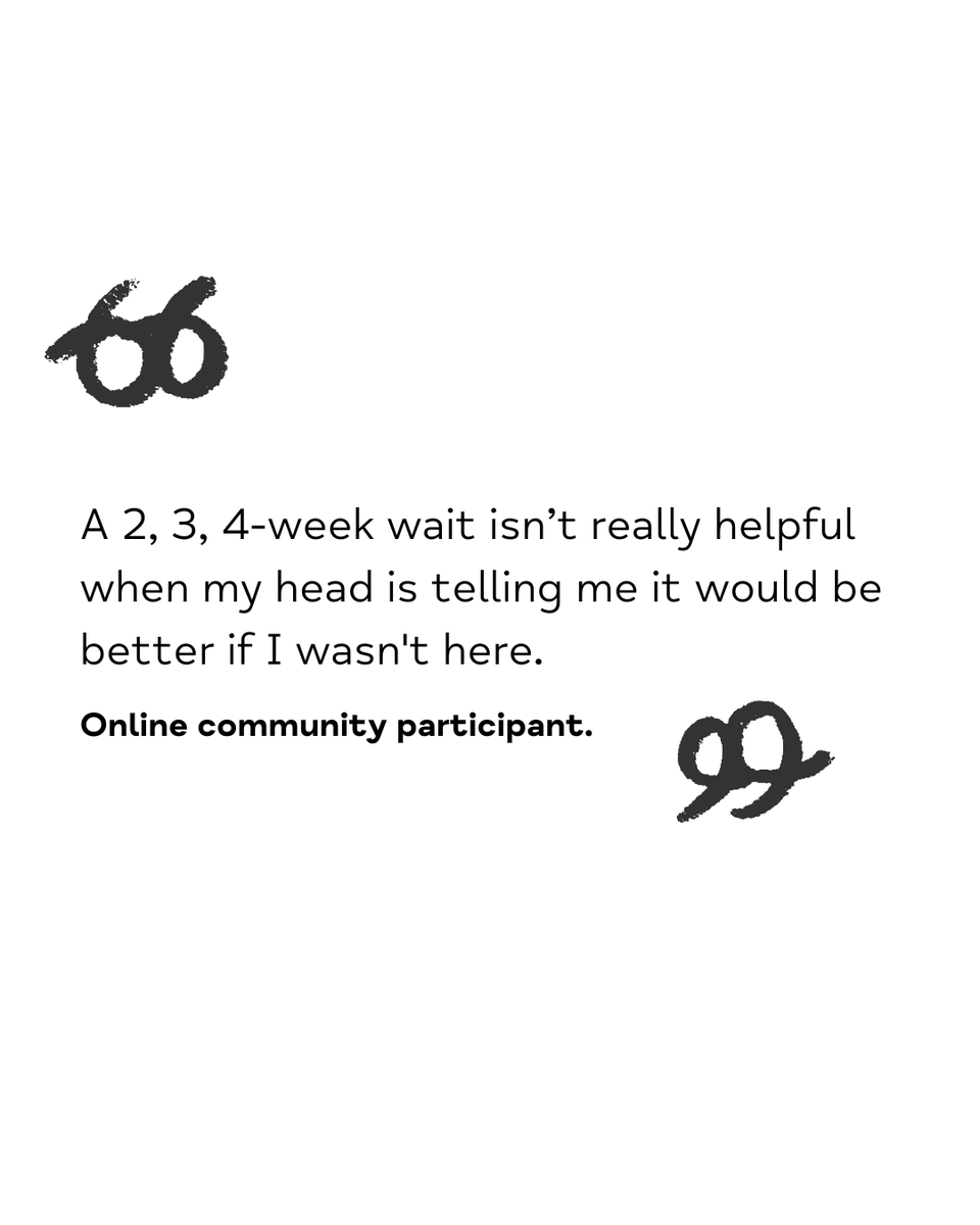 This quote is from our Big Mental Health Report, which came out last week. The report shows the scale of the mental health crisis. It’s a clear, consistent source of information to lay out what’s happening right now in England and Wales, and what needs to change.