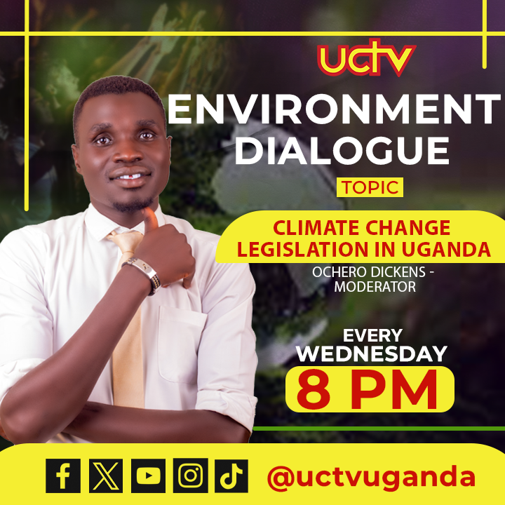 uctvuganda's tweet photo. Join us at 8pm for Environment Dialogue with @luseericmathew- Founder @ActionForABtrFr
Topic: "Climate Change Legislation in Uganda" #uctvenvironmentdialogue #uctvuganda #uctvupdates #environmentdialogue https://t.co/1aJhGhNGPC
