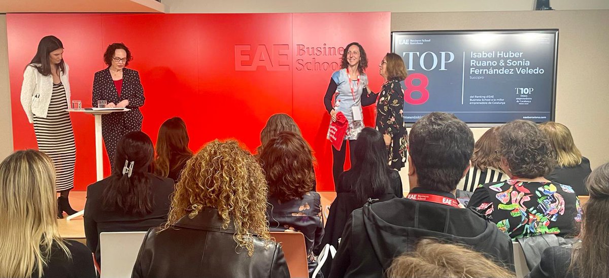 DIAMET Tarragona (@diamett) on Twitter photo 📣Proud moment for our Spin-off <a href="/succipro/">SUCCIPRO IISPV</a>!
Yesterday, #IsabelHuber (CEO, in the picture) and <a href="/S_FdezVeledo/">Sonia Fdez-Veledo</a> (CSO) proudly received the award for being named among the TOP 10 most enterprising women by <a href="/EAE_B_School/">EAE Business School</a>! 🌟
A well-deserved recognition for their outstanding work! 🙌 📣Proud moment for our Spin-off <a href="/succipro/">SUCCIPRO IISPV</a>!
Yesterday, #IsabelHuber (CEO, in the picture) and <a href="/S_FdezVeledo/">Sonia Fdez-Veledo</a> (CSO) proudly received the award for being named among the TOP 10 most enterprising women by <a href="/EAE_B_School/">EAE Business School</a>! 🌟
A well-deserved recognition for their outstanding work! 🙌