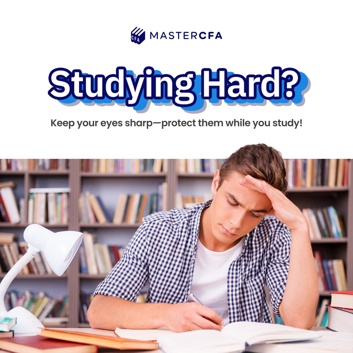 MasterCFA_edu's tweet image. Keep your eyes sharp and protect them during those long study sessions! Healthy vision is key to maintaining focus and productivity.

#studycare #eyestrain #protectyoureyes #focusandstudy #studysmart