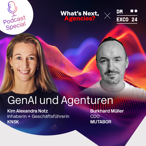 Imagine a world where anyone can become an on-brand content creator. 🔮
In the latest podcast #WhatsNextAgencies, co-hosted by #DMEXCO, Kim Alexandra Notz chats with Burkhard Müller (CDO MUTABOR) about AI’s impact on creating brand content in a few clicks: open.spotify.com/episode/41UMgp…