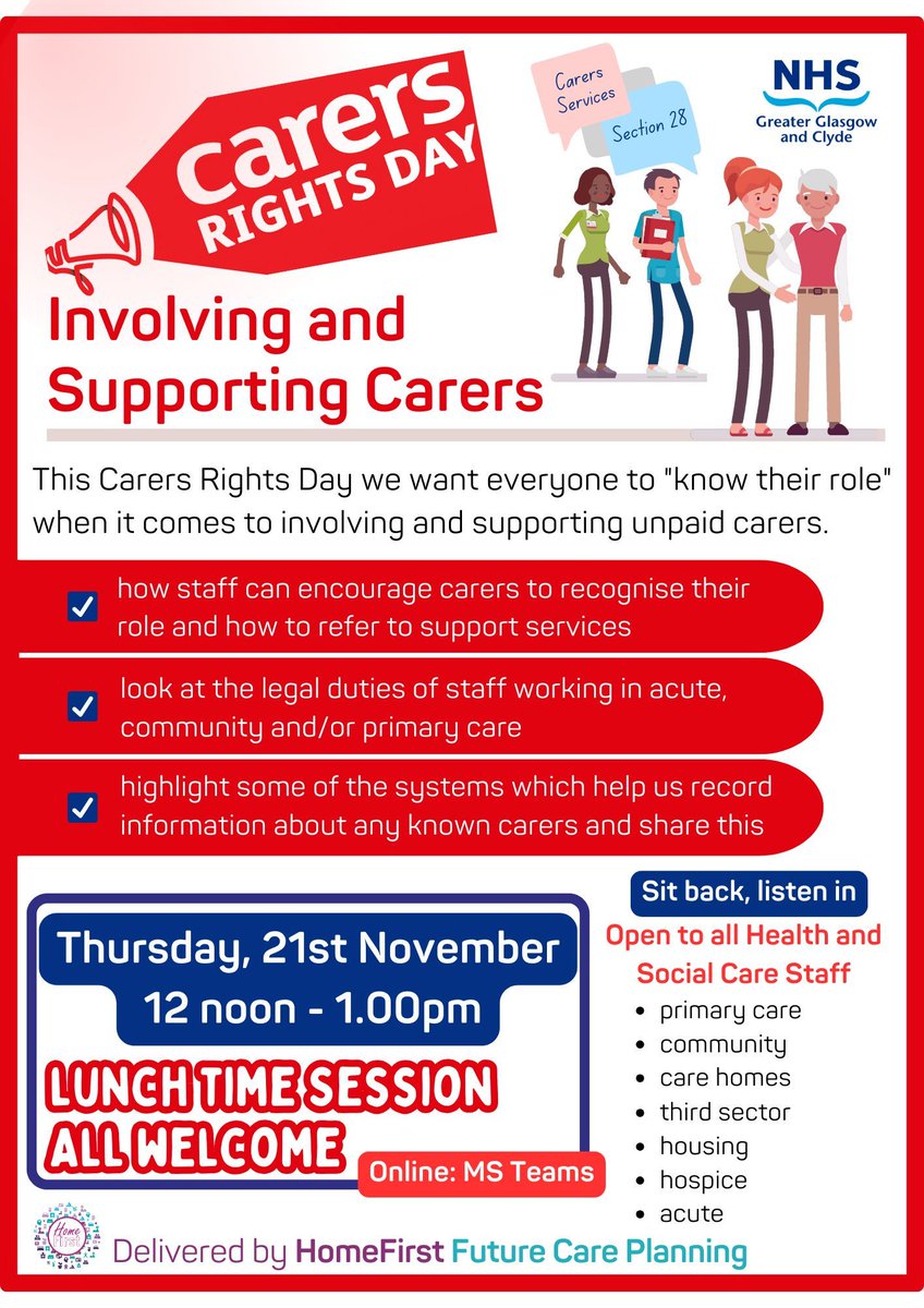 NHSGGC - Planning Your Care (@nhsggc_fcp) on Twitter photo #CarersRightDay โ 21 Nov
Great response to this session, places filling up fast.
If you're a carer or supporting other carers through job/family โ great session.
Book direct ๐ buff.ly/4h55DJa
<a href="/EastDunHSCP/">East Dun HSCP</a> <a href="/GCHSCP/">Glasgow City HSCP</a> <a href="/WDCouncil/">West Dunbartonshire Council</a> <a href="/RenHSCP/">Renfrewshire Health and Social Care Partnership</a> <a href="/InverclydeHSCP/">Inverclyde HSCP</a> <a href="/erhscp/">East Renfrewshire Health & Social Care Partnership</a> <a href="/nhsggc/">NHS Greater Glasgow and Clyde</a> #CarersRightDay โ 21 Nov
Great response to this session, places filling up fast.
If you're a carer or supporting other carers through job/family โ great session.
Book direct ๐ buff.ly/4h55DJa
<a href="/EastDunHSCP/">East Dun HSCP</a> <a href="/GCHSCP/">Glasgow City HSCP</a> <a href="/WDCouncil/">West Dunbartonshire Council</a> <a href="/RenHSCP/">Renfrewshire Health and Social Care Partnership</a> <a href="/InverclydeHSCP/">Inverclyde HSCP</a> <a href="/erhscp/">East Renfrewshire Health & Social Care Partnership</a> <a href="/nhsggc/">NHS Greater Glasgow and Clyde</a>