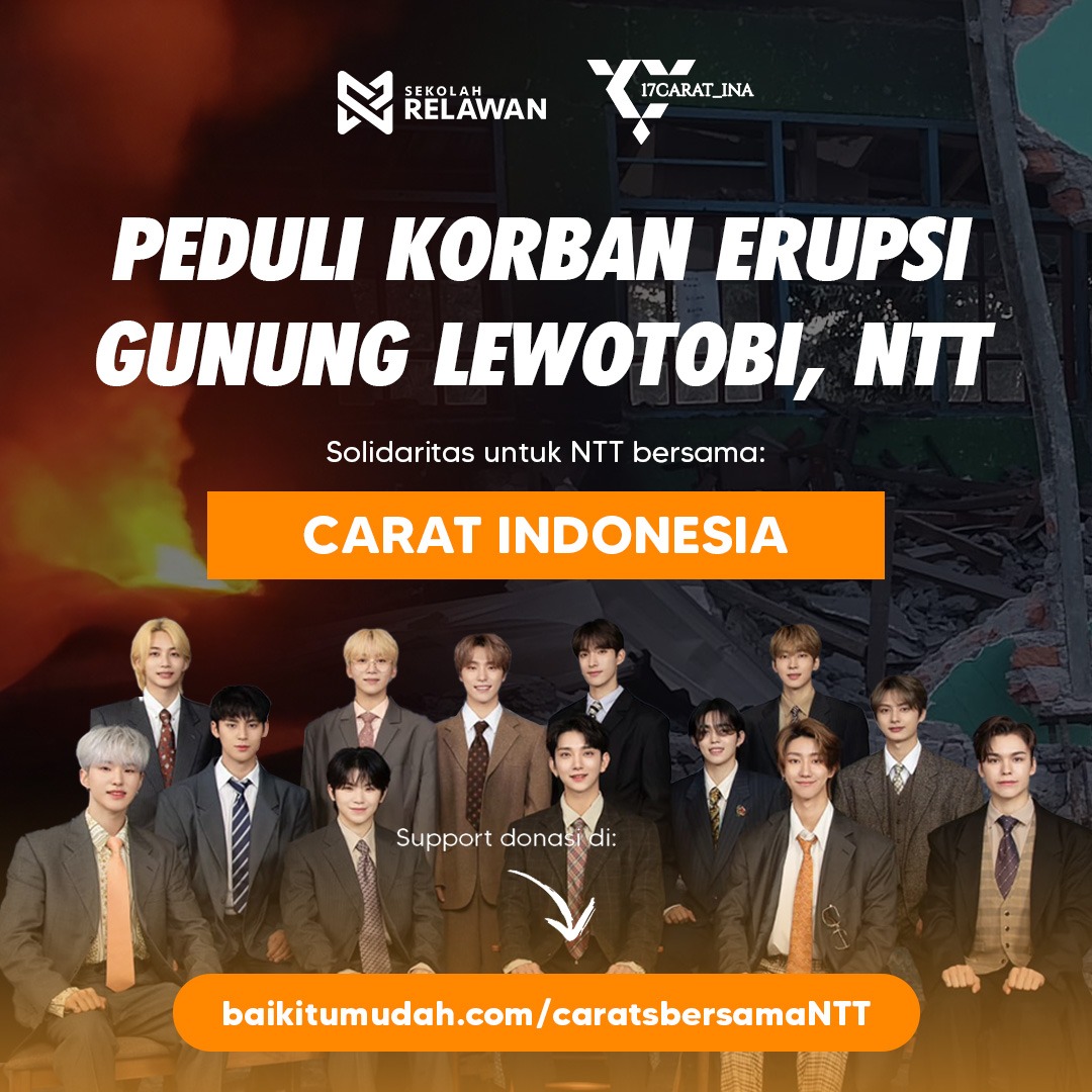 [CARAT INDONESIA UNTUK ERUPSI GUNUNG LEWOTOBI]

Hi CARATS INA, Hi orang baik, kami mengajak seluruh kawan" semua utk penggalangan dana kpda saudara kita yg menjadi korban bencana erupsi gunung lewotobi di Kabupaten Flores Timur, Nusa Tenggara Timur (NTT) yang menyebabkan : Korban