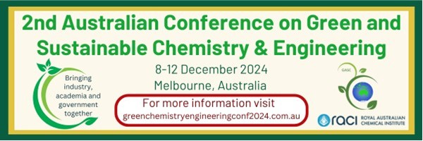 Green Chemistry (@green_rsc) on Twitter photo We're delighted to be supporting the 2nd Australian Conference on Green and Sustainable Chemistry and Engineering with <a href="/CatalysisSciTec/">Catalysis Sci & Tech</a>, <a href="/RSC_Sus/">RSC Sustainability</a> and SEF <a href="/RSC_Energy/">RSC Energy Journals</a> ! Registration closes this week so make sure you grab yourr place at the event …enchemistryengineeringconf2024.com.au We're delighted to be supporting the 2nd Australian Conference on Green and Sustainable Chemistry and Engineering with <a href="/CatalysisSciTec/">Catalysis Sci & Tech</a>, <a href="/RSC_Sus/">RSC Sustainability</a> and SEF <a href="/RSC_Energy/">RSC Energy Journals</a> ! Registration closes this week so make sure you grab yourr place at the event …enchemistryengineeringconf2024.com.au