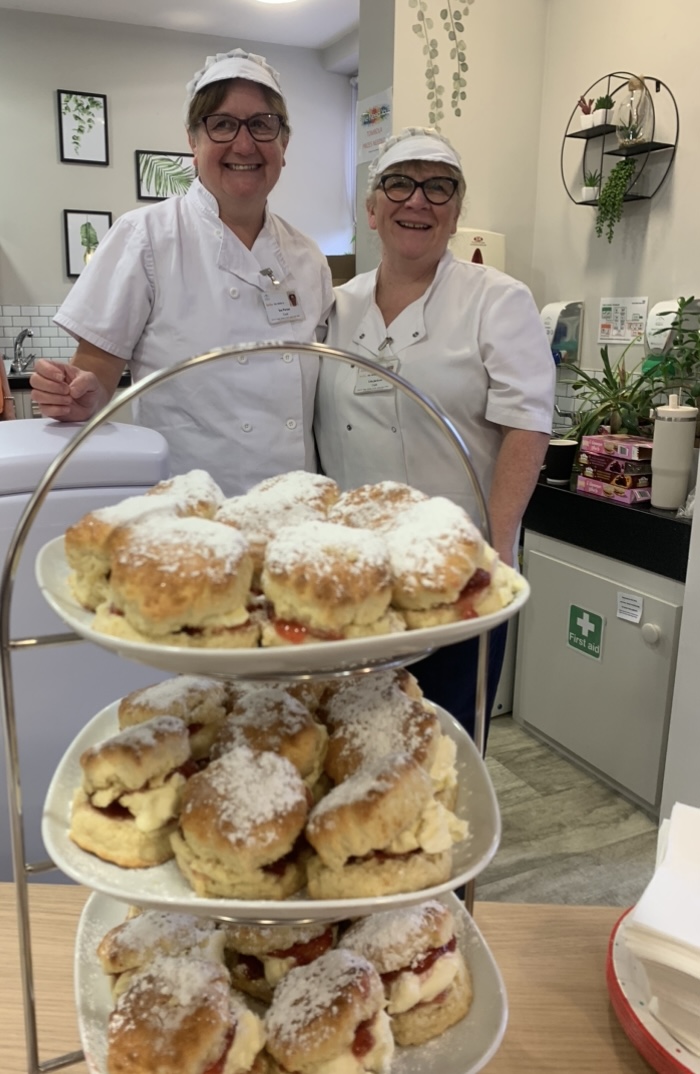 BarnsleyHospice's tweet photo. 😋 We received some generous - and delicious - donations for our Coffee Morning last weekend.

Tesco Stairfoot donated several boxes of mince pies and Haywood &amp; Padgett dropped off some of their yummy scones, which were also used for some patient family 'Afternoon Teas'. https://t.co/3TLVWrkP9j