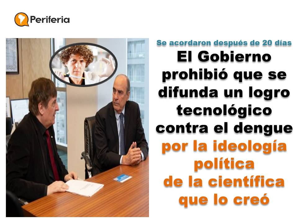 periferiacts's tweet photo. El Jefe de Gabinete @GAFrancosOk y el titular del #CONICET @DanielSalamone  ordenaron no mostrar la aprobación de ANMAT al kit de #dengue que creó con su equipo la viróloga Andrea Gamarnik @GamarnikLab en @fundacionleloir . Recién ayer lo publicaron. 
https://t.co/dEMK8iGa91 https://t.co/gGwWQDSXOR