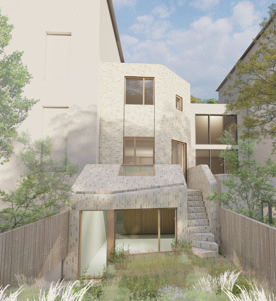 We were pleased when we secured planning for this sculptural infill house extension in the Victorian Parkhill Conservation Area in Camden.