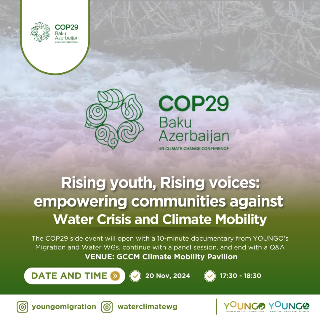 Join us at our upcoming side event where we'll be screening the thought-provoking climate mobility documentary, followed by a lively discussion on the pressing issues surrounding climate change and its impact on our communities.  #ClimateAction #MobilityMatters #Sustainability