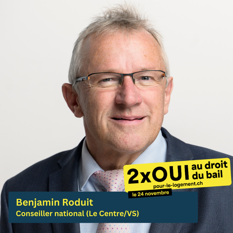 Benjamin Roduit dit 2 x OUI au droit du bail le 24 novembre !

📬 Votez dans votre commune et dites 2 x OUI au droit du bail.

✅Contre les abus ✅Pour des règles justes !
1 x OUI #SousLocation et 1 x OUI #BesoinPropre

#droitdubail #pourlelogement #votations24 #abst24 #chvote