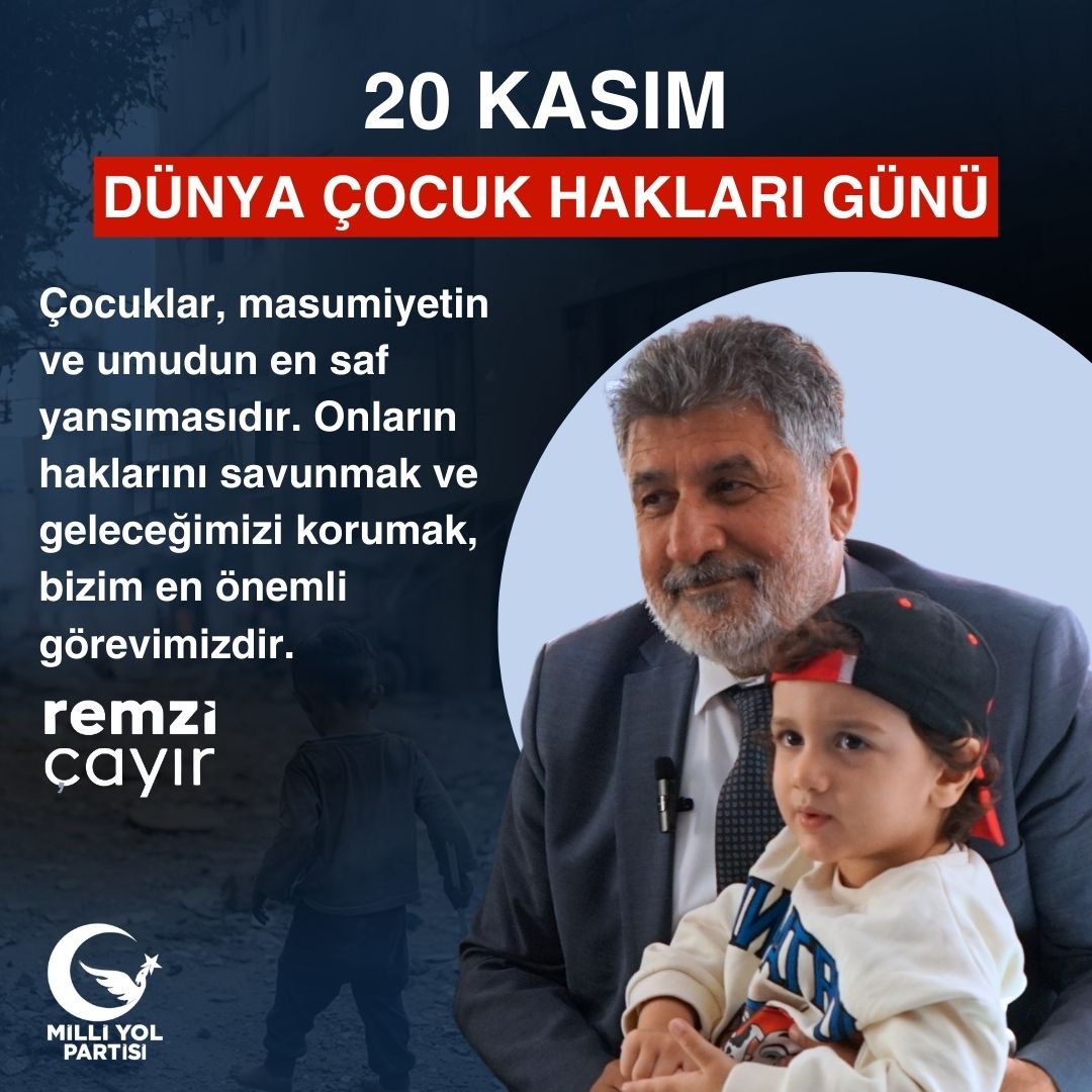 milliyolgm's tweet photo. 20 Kasım Dünya Çocuk Hakları Günü kutlu olsun! https://t.co/66wZGNTC19