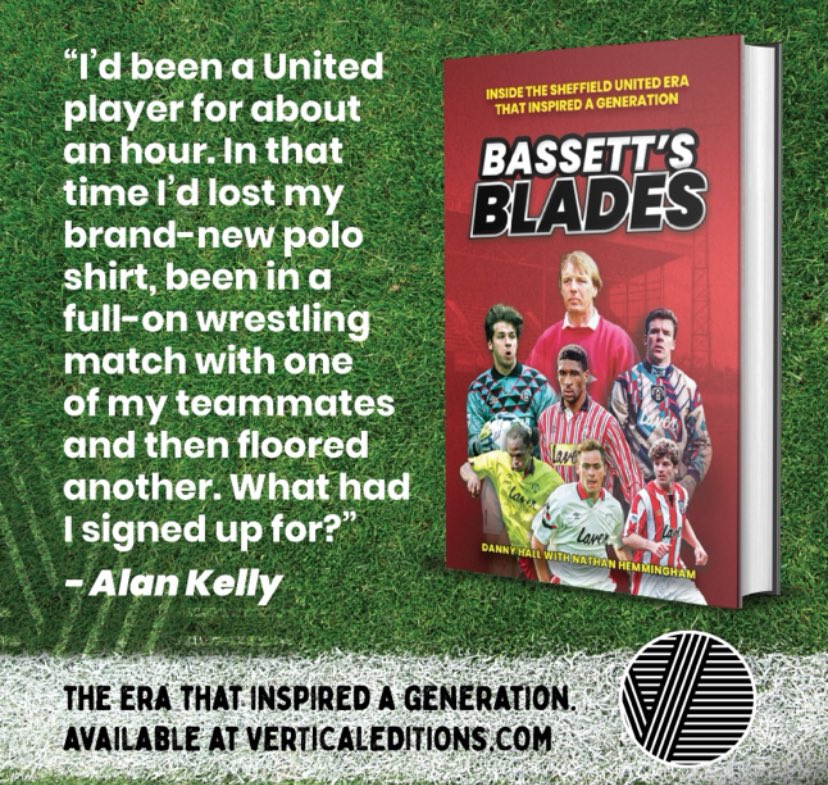 The players you know. The stories you don’t. 

Alan Kelly’s introduction to life at United had me in stitches - one of many great stories that sum up what it was like to be part of such a special era.

Bassett’s Blades <a href="/VerticalEds/">Vertical Editions Books 📚📖</a>

#sufc #twitterblades