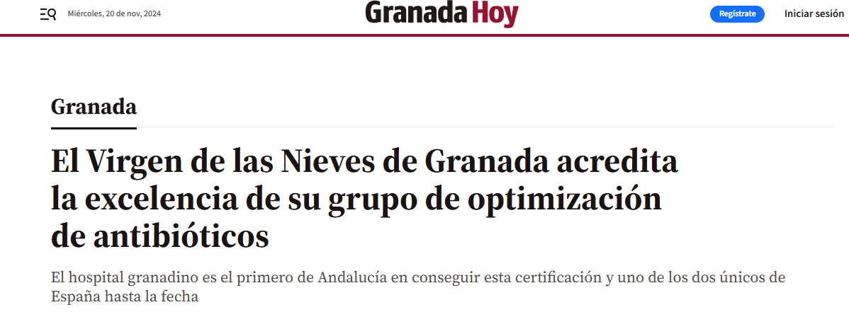 PROAHUVN's tweet photo. Somos noticia en la Semana Mundial de la Concientización sobre la Resistencia a los Antimicrobianos 2024  gracias al trabajo bien hecho de nuestro grupo de expertos PROA del @hospital_hvn . #WAAW2024 @PRANgob @SEIMC_ https://t.co/iDlkB40UYc