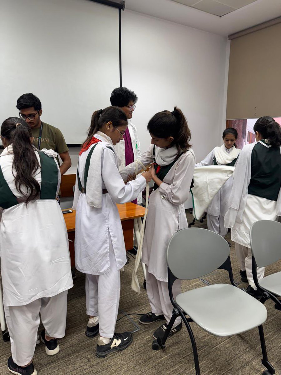 “On Nov 16, 2024, the SPIE Community Wing trained the Karimabad Senior Guides in life-saving skills like CPR, choking care, fracture management, and more. Empowering youth to act in emergencies! 🚑

#FirstAid #EmergencyTraining #YouthEmpowerment #SaveLives”