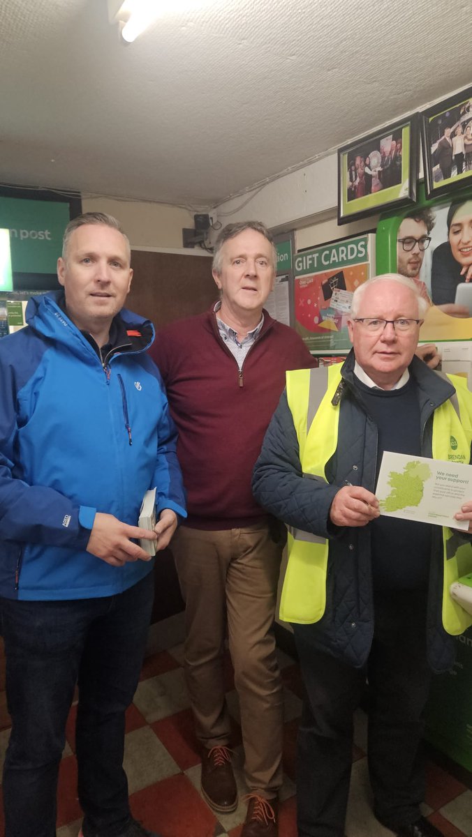 Irish Postmasters' Union (@irishpostmaster) on Twitter photo Thanks for all your help & best of luck! 🙌 Fianna Fáil's <a href="/BrendanSmithTD/">Brendan Smith</a>, along with Cllr <a href="/philipbrady15/">Cllr Philip Brady</a>, show their commitment to continued government investment in local post offices by signing our pledge at Arva Post Office, Co. Cavan, alongside Postmaster Cormac O'Donnell. Thanks for all your help & best of luck! 🙌 Fianna Fáil's <a href="/BrendanSmithTD/">Brendan Smith</a>, along with Cllr <a href="/philipbrady15/">Cllr Philip Brady</a>, show their commitment to continued government investment in local post offices by signing our pledge at Arva Post Office, Co. Cavan, alongside Postmaster Cormac O'Donnell.