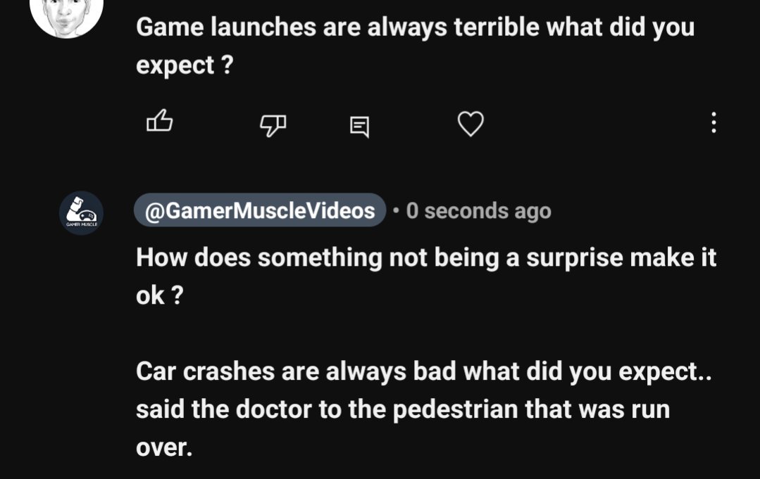 Something being bad or expecting it to be bad should not be a bloody excuse for things being bad 😆

It's interesting how when things are consistently bad it becomes normalized and accepted.. 

Maybe this is how I still have a job as a YouTuber so I shouldn't really complain.