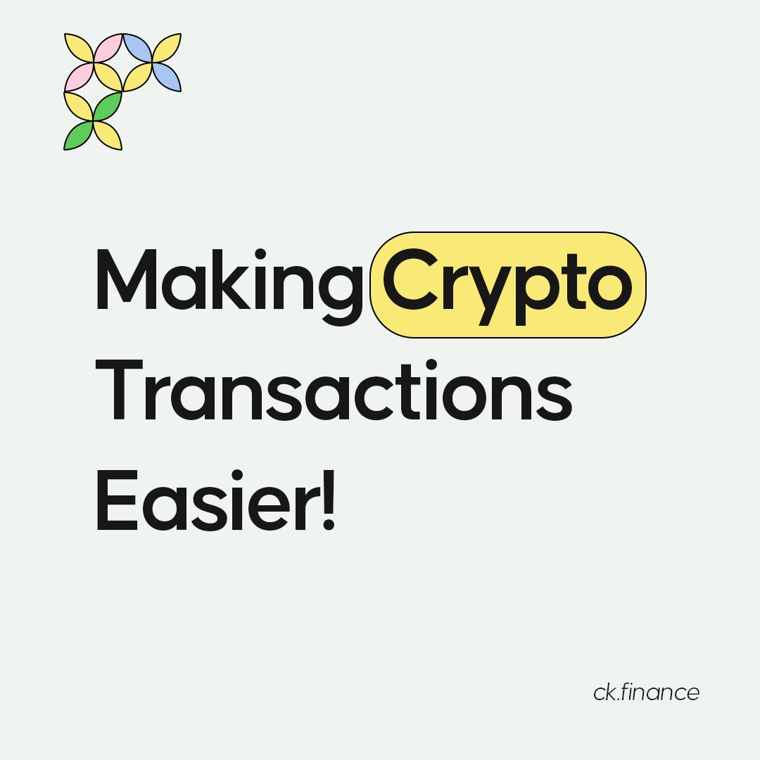 ckdotapp's tweet photo. Making Crypto Transactions Easier!
#Cryptocurency https://t.co/eqaKQaWXLg
