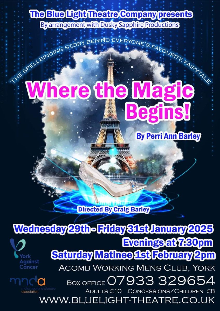 Another character so integral to the plot.  A wonderful script by <a href="/PerriAnnBarley/">Perri Ann Barley</a> telling the enchanting beginnings of everyone's favourite Fairy Tale.
Tickets available now via bluelight-theatre.co.uk or ring 07933 329654 
#Cinderella #whatsonyork #yorktheatre #charity