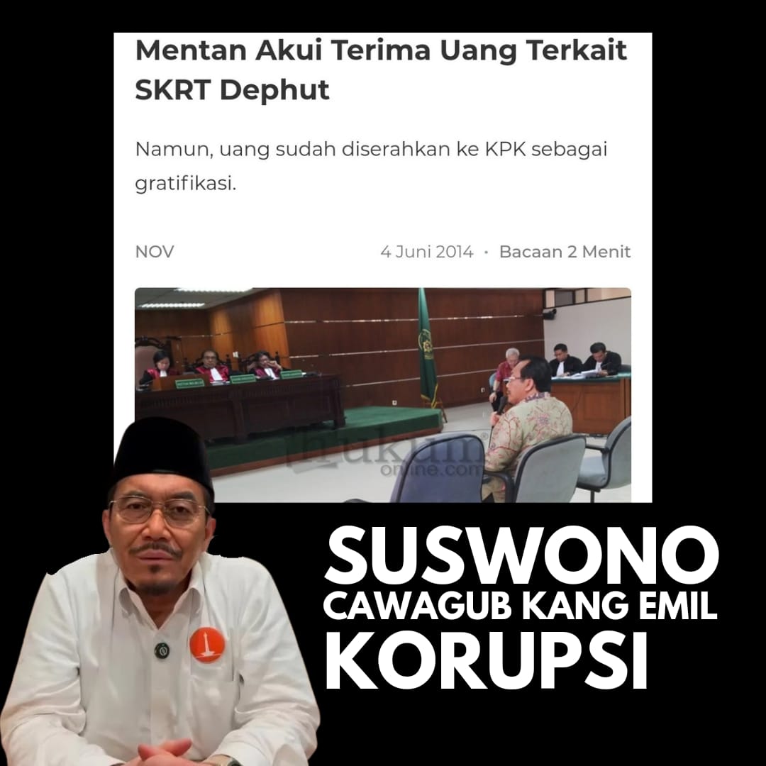 Tolak Penista Nabi dan tukang korupsi 

#KoruptorPen1staNab1
Suswono Nilep