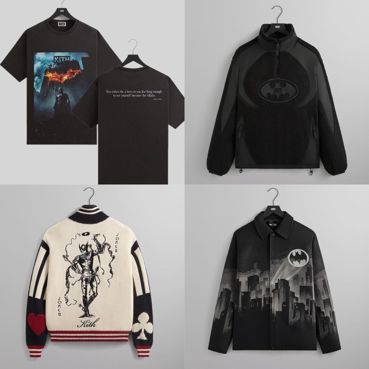 バットマン KITH 壁掛け時計 Batman ダークナイト インテリア キス KITH（キス） ×Batman Dark Knight Wall Clock バッドマン ダーク