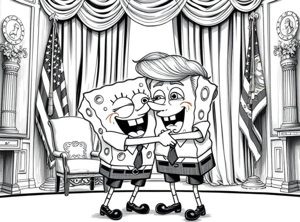 Spongebobtrumpy's tweet photo. The presidential election has taken place, and the preliminary results  indicate that Trump is leading Kamala. On the very last day of the  election, as the final tallies were revealed, Trump emerged victorious  and was officially confirmed as the President of the United States.. https://t.co/1YyeNliQnZ