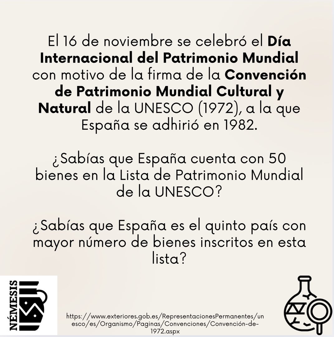 Desde Némesis nos gustaría resaltar la importancia de la cooperación en la protección del patrimonio cultural y natural frente a acciones como el expolio y el tráfico ilícito #contraeltráficoilícito #contraelexpolio #patrimonioarqueológico <a href="/_anemesis/">Némesis</a>