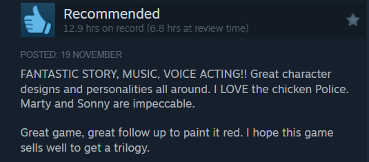 Chicken Police - Game series tweet media