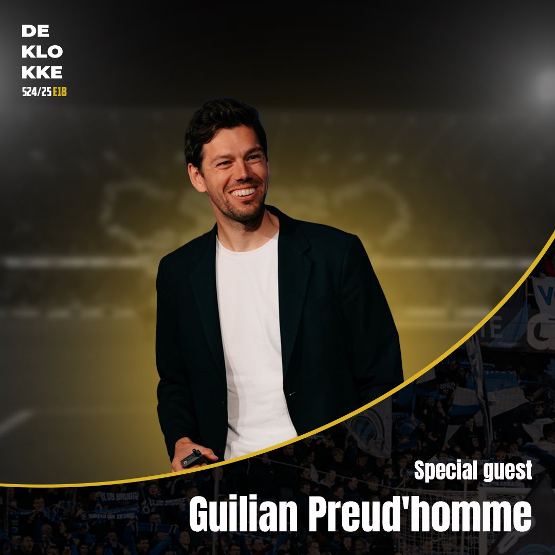Onze special met Guilian Preud’Homme staat nu online! Te beluisteren via je favoriete podcastkanaal! 💙🖤 #deklokke #clubbrugge #podcast