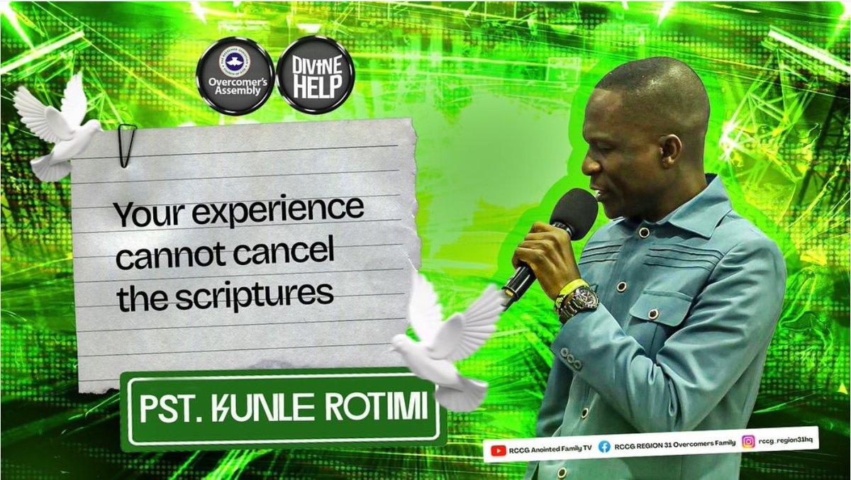 PstKunleRotimi's tweet photo. “GOD wants the family on earth to be a replica of the family in Heaven…. Our problems is that we want to impose our desires on GOD!”

A remarkable Sunday Family Weekend, reminding us to align our desires with God’s will and embrace His perfect plan for our lives.

#rccg 
#pkr https://t.co/3p8GAmJw8i
