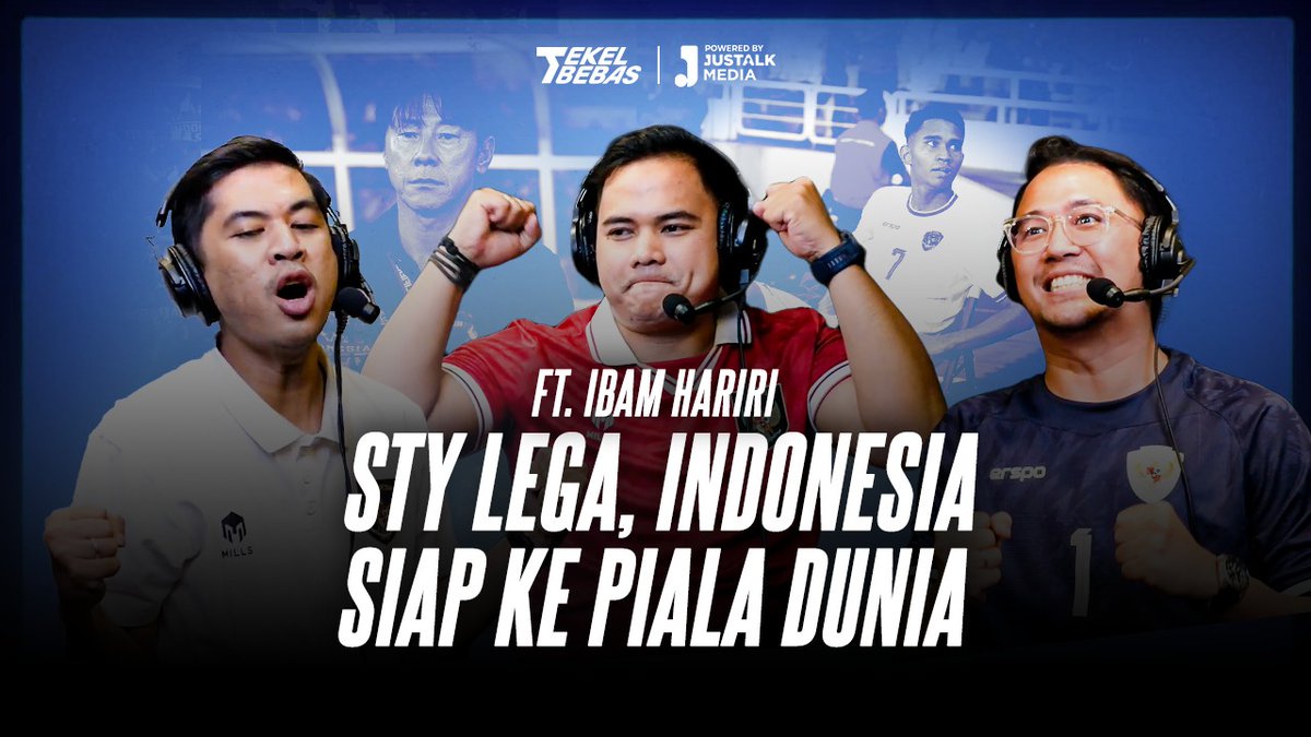 CoachJustinL's tweet photo. STY LEGA, INDONESIA SIAP KE PIALA DUNIA | Tekel Bebas #95
Watch TEKEL BEBAS's newest content https://t.co/V86P250Ife only on @YouTube
#TEKELBEBAS #JusTalkMedia #Timnas #CoachSty https://t.co/LHKwrKnSAY